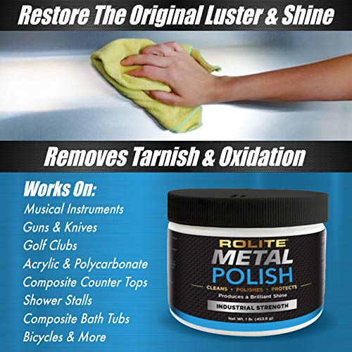 Rolite RMP45Z Metal Polish Paste - Industrial Strength Scratch Remover And Cleaner thumb #2