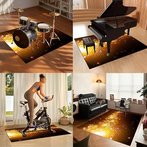 Tapis de batterie anti-glisse pour bloquer la grosse caisse sur le sol