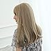 Blond Wigs with Bangs for Women GLAMADOR Light Gold Long Straight Synthetic Wigs,Heat Resistant Fiber Realistic Looking Full Hair Wigs for Cosplay Halloween Daily Use, Wig Cap Included 22 inches