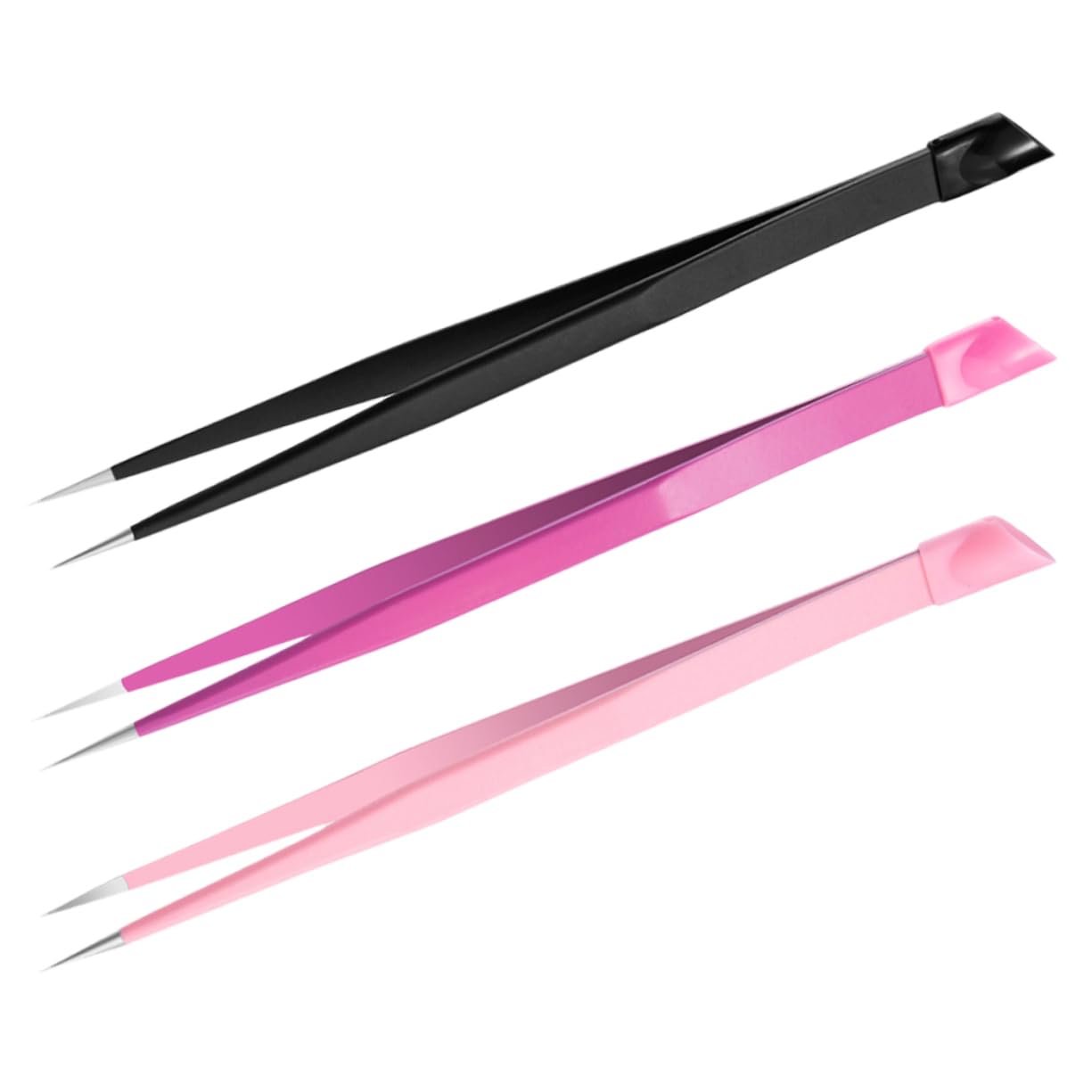 VALICLUD 5 set Pinze Multiuso Ms Per Donna Sopracciglia Bellezza Unghie Pinzette Artigianali Da Donna Pinzette A Punta Pinzette Per Fusione Di Perline Pinzette Per Ciglia 3 pezzi*5