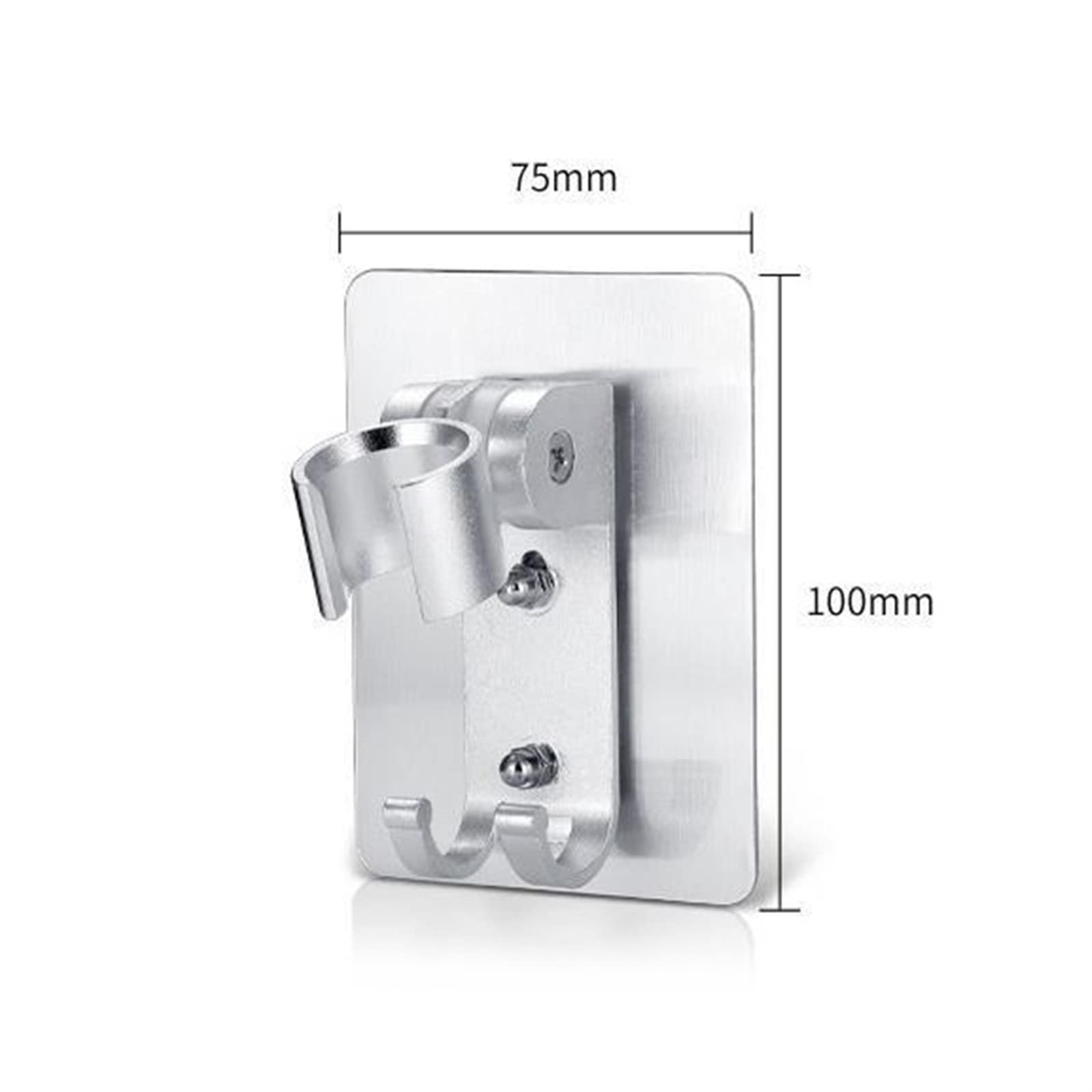 XTYPE Soporte para cabezal de ducha con ventosa fuerte y adhesivo para fijar la boquilla de ducha de baño, soporte ajustable para montaje en pared, herramienta de baño