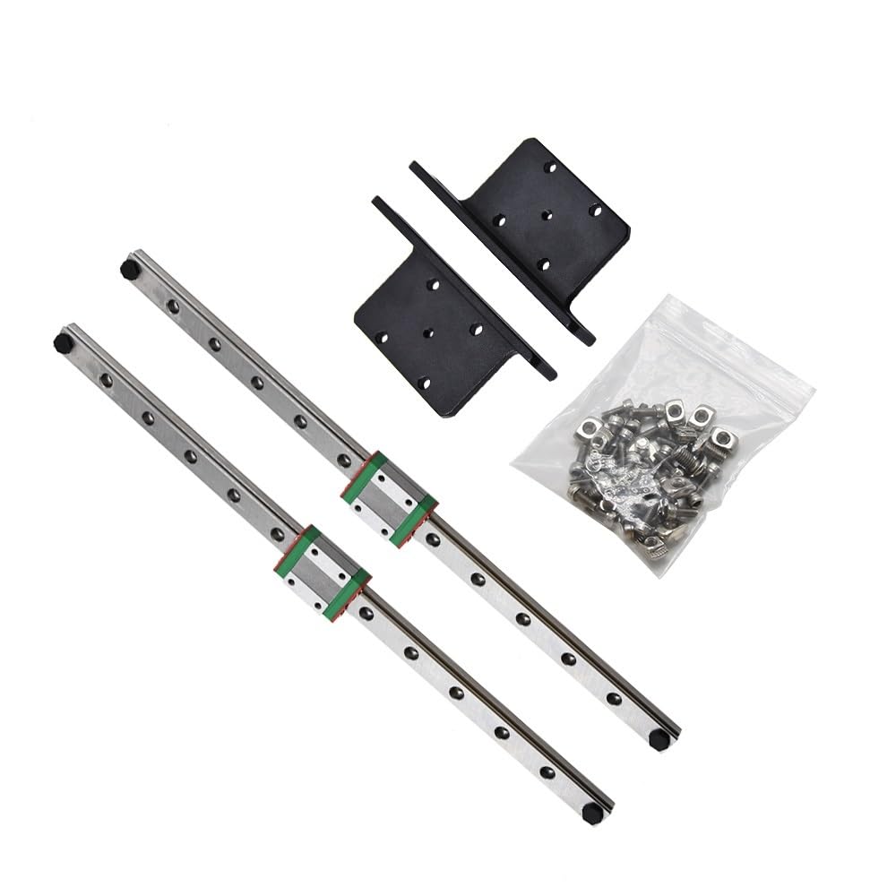 Upgrade Y-Axis Linear Rail Guide Kit for creality for Ender-3/for Ender 3 V2 Ender3Pro 3D Printer Parts Dual MGN12H 300MM Mount Bracket(Y-axisLinearRail Kit,for Ender-3)