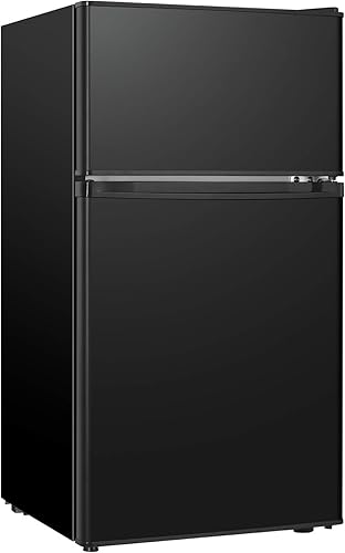 HAILANG Mini refrigerador con congelador, refrigerador compacto de 3.2 pies cúbicos, mini refrigerador con 2 puertas para dormitorio, oficina, disponible en Yaxa Venezuela