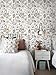 Hopepak 15.5'' x 394'' Floral Peel and Stick Wallpaper for Bedroom Modern Self Adhesive Removable Contact Paper Waterproof Vinyl Roll for Bathroom Living Room Nursery Wall Decorative