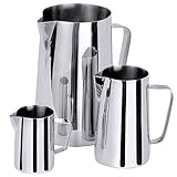 Milch-/Wasserkanne aus Edelstahl 18/10, Griffe stumpf geschweißt, extra schwere Qualität/Inhalt: 0,3 bis 5 Liter | ERK (A2 - Inhalt: 0,6 LIter)