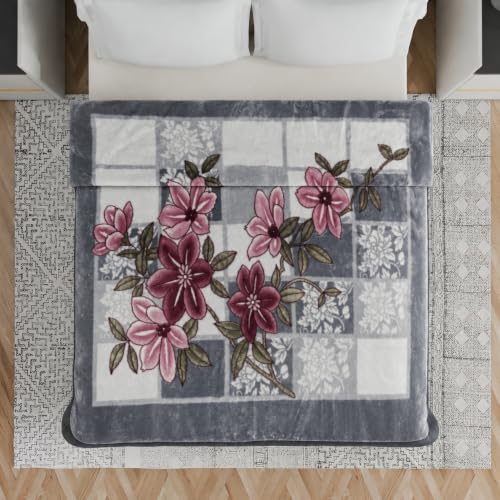 Image of Signature Special Limited Edition Super Soft Double Layered Blanket - 1100 GSM Winter Luxury - Reversible, Ultra Warm & Plush - King & Single Bed (Slate Grey, Double)