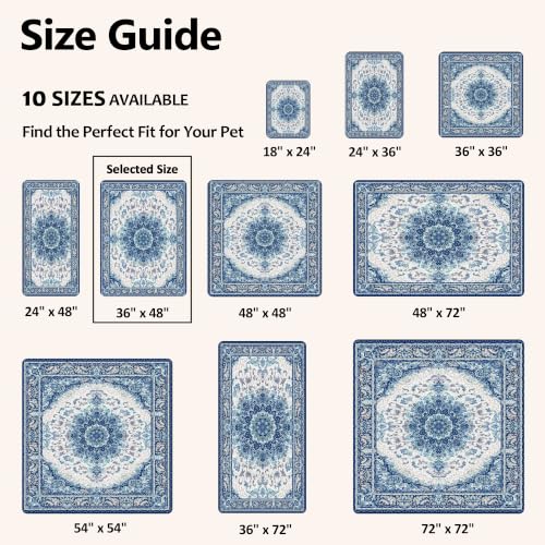 Image of Washable Pee Pads for Dogs, Reusable Puppy Potty Training Pads, Ultra-Absorbent Thick Waterproof Leak-Proof Non-Slip Pads & Mat for Crate, Playpen, Floor, Whelping & Housebreaking , 2 Pack 36 inchx48 inch