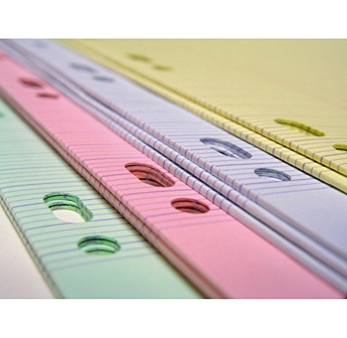 CLAIREFONTAINE Copies doubles couleur ass. 21x29,7 60p rose, 60p bleu 40p vert, 40p jaune