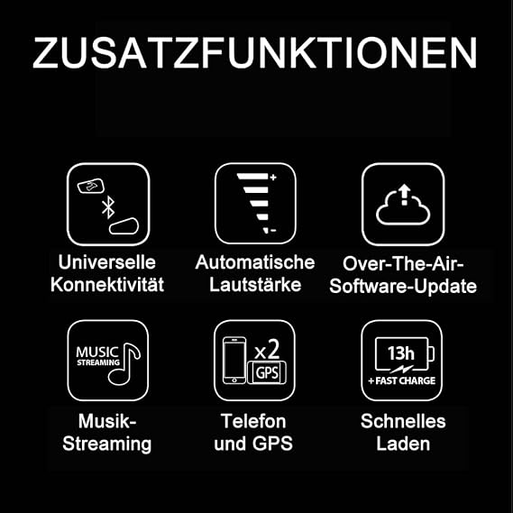 Cardo Motorrad-Gegensprechanlagen-Kit Bluetooth Freecom 4X Solo Einzelpackung Black