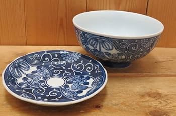 Amazon.co.jp: 有田焼 御茶漬揃 仁彩作茶碗 小皿 蓋付き保存容器