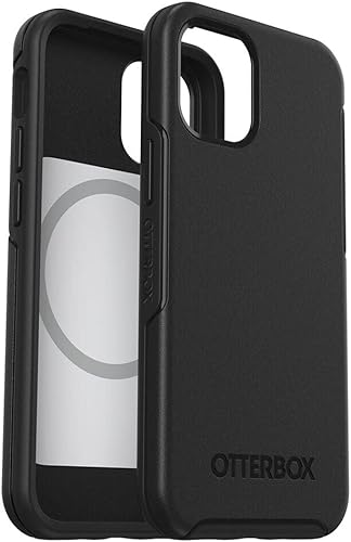 Miniatura 3 de OtterBox Funda para iPhone 12 Mini Symmetry Series+ - Negro, ultra suave, se ajusta a MagSafe, bordes elevados para proteger la cámara y la pantalla