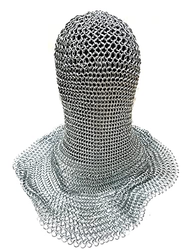 鎖かたびら [B26151] Amazon.co.jp: チェインメイル（頭部）コイフ◇鎖帷子 鎖