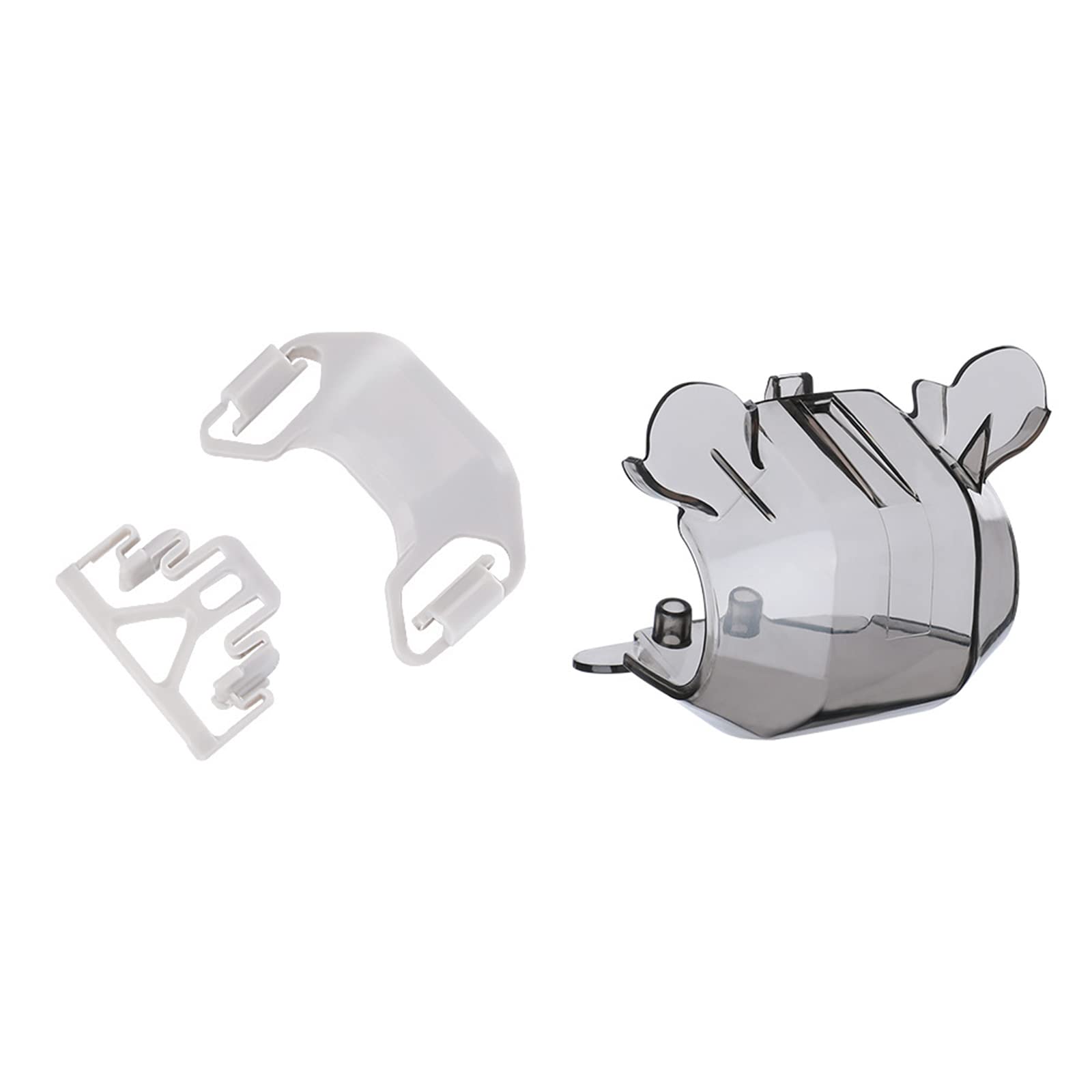 Lens Hood Translucent Camera Lens Cover Cap Dust Proof with Propeller Fixators Guard Strap for 3 Camera Lens Protective Cover with Propeller Holder Fixed Stabilizer