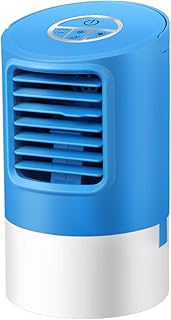 IMIKEYA Portable Air Conditioner- 4 in 1 Mini Air Conditioner Fan Personal Air Conditioner Evaporative Air Cooler 3 Speeds Small Portable Cooler Quiet Desk Cooling Fan for Home Office Christmas Gift