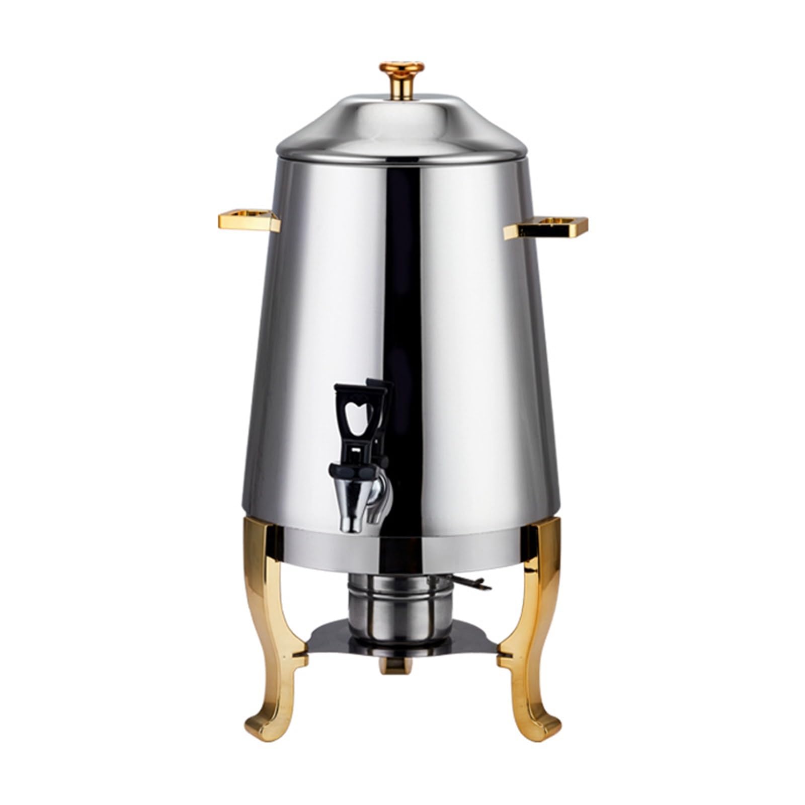SBCGFY Dispenser Beverage 13L Hot Beverage Dispenser, Stainless Steel Coffee Urn Chafer, Hot Drinks Dispenser For Milk Coffee Tea Juice Juice,Gold