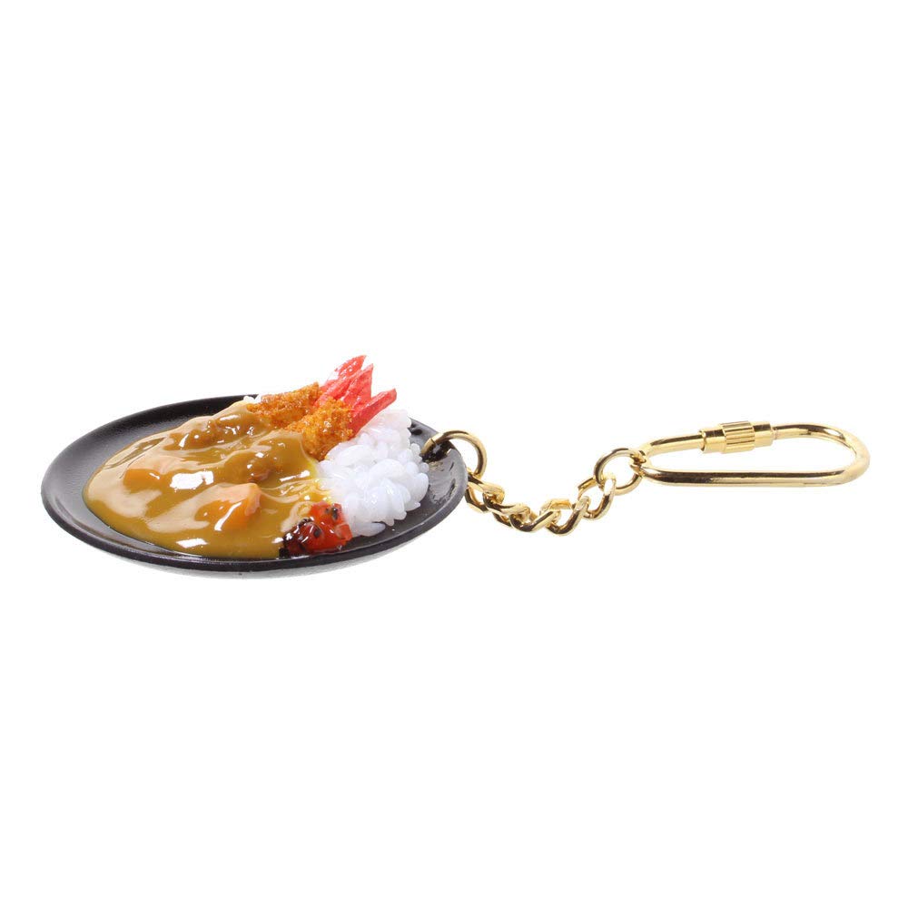 Amazon.co.jp: 食品サンプル屋さんのキーホルダー（エビフライカレー