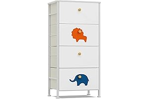 FRAPOW Kids Dresser for Bedroom, 4 Drawer Dressers for Nursery