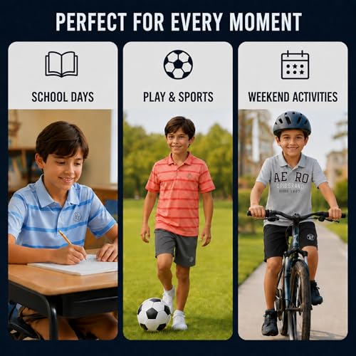 Image of AEROPOSTALE Boys Shorts Set 2 Piece Polo Shirt and Matching Shorts | Structured Collar, Two-Button Placket, Embroidered Logo Detail, Short Sleeve Design