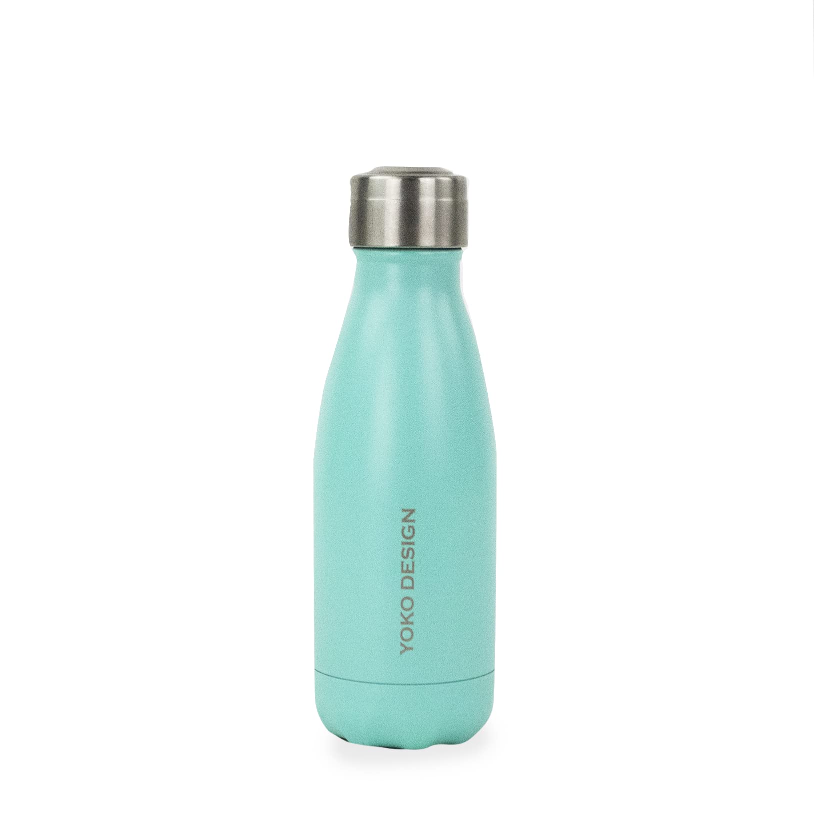 YOKO DESIGN 1336 Double-Walled Thermos Flask, Stainless Steel, Black, 19.8 x 6 x 6 cm, stainless steel, turquoise, 19,8x6x6 cm