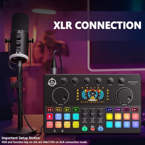 Professional Podcast Mixer Audio Interface