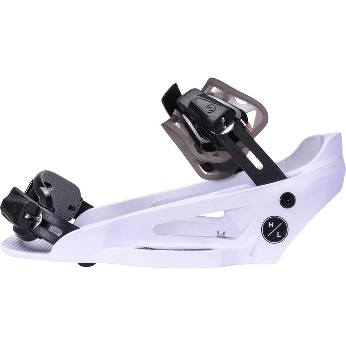 Hyperlite 2024 System Lowback Chassis Wakeboard Bindings - White 5/8 UK