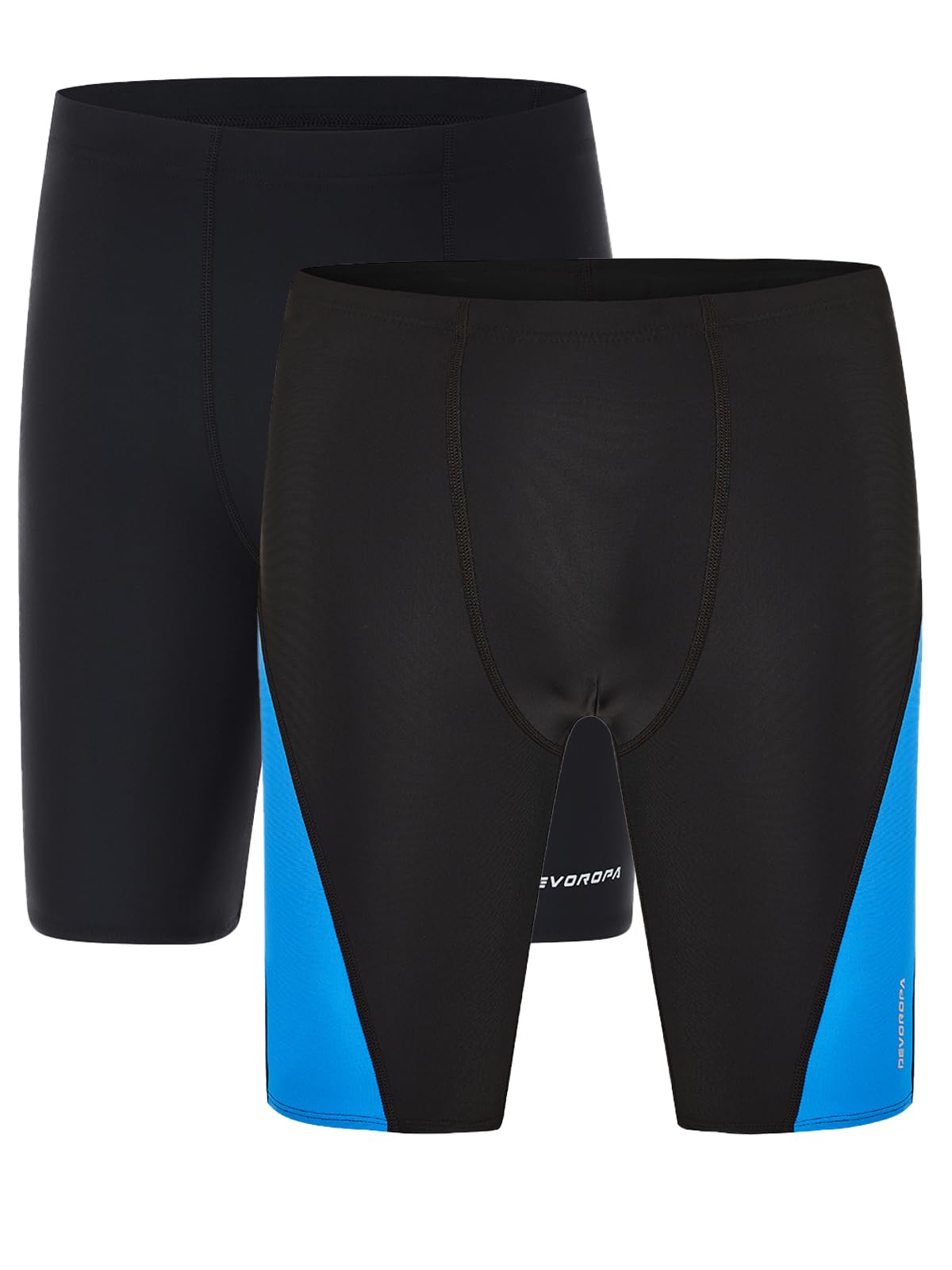 DEVOROPA Boys Swim Jammers Youth Competitive Swim Team Trunks Racing Swimsuit Athletic Swimming Shorts Slim/Standard/Husky