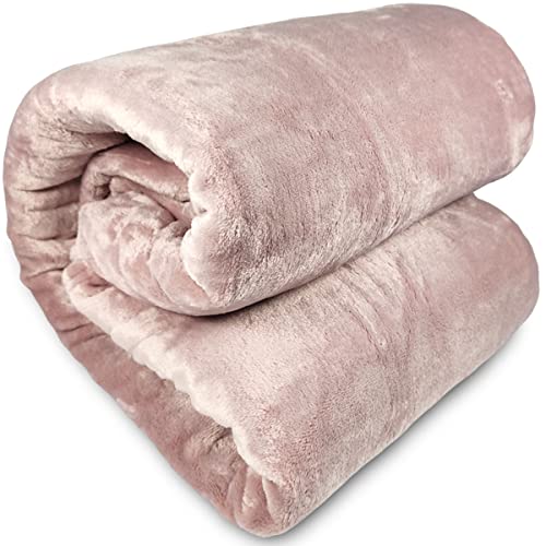 Cobertor King Corttex Lumini Super Soft Alta Gramatura 300g 2,40 x 2,60 - Manta Microfibra Poliéster Toque Seda Macio Grosso (Rosa Rosé)
