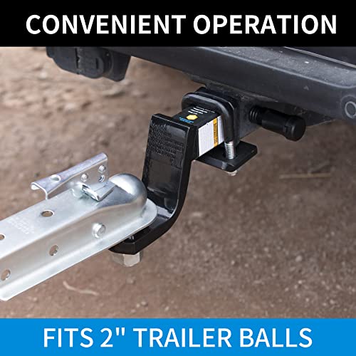 METOWARE Straight Trailer Coupler for 2" Channel, 2" Ball Trailer Tongue Coupler 3,500LBS by METOWARE - Image 6