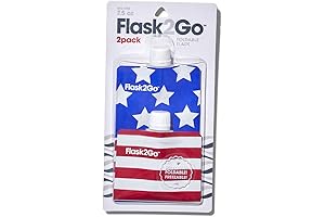 2-Pack Foldable Flexible Leak-Proof Flask for Stealthy Hydration