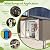 10X8 FT Metal Outdoor Storage Shed, Waterproof Tool Bike Storage House with Lockable Doors, Garden Shed Container House for Patio, Backyard, Black