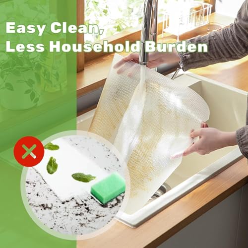Image of Refrigerator Mat Roll 45x300cm, Multipurpose Shelf Liner, Waterproof Non Slip Drawer Liner, Kitchen Cupboard Shelf Mat, Fridge Rack Liner, Transparent Cabinet Protector Sheet Roll