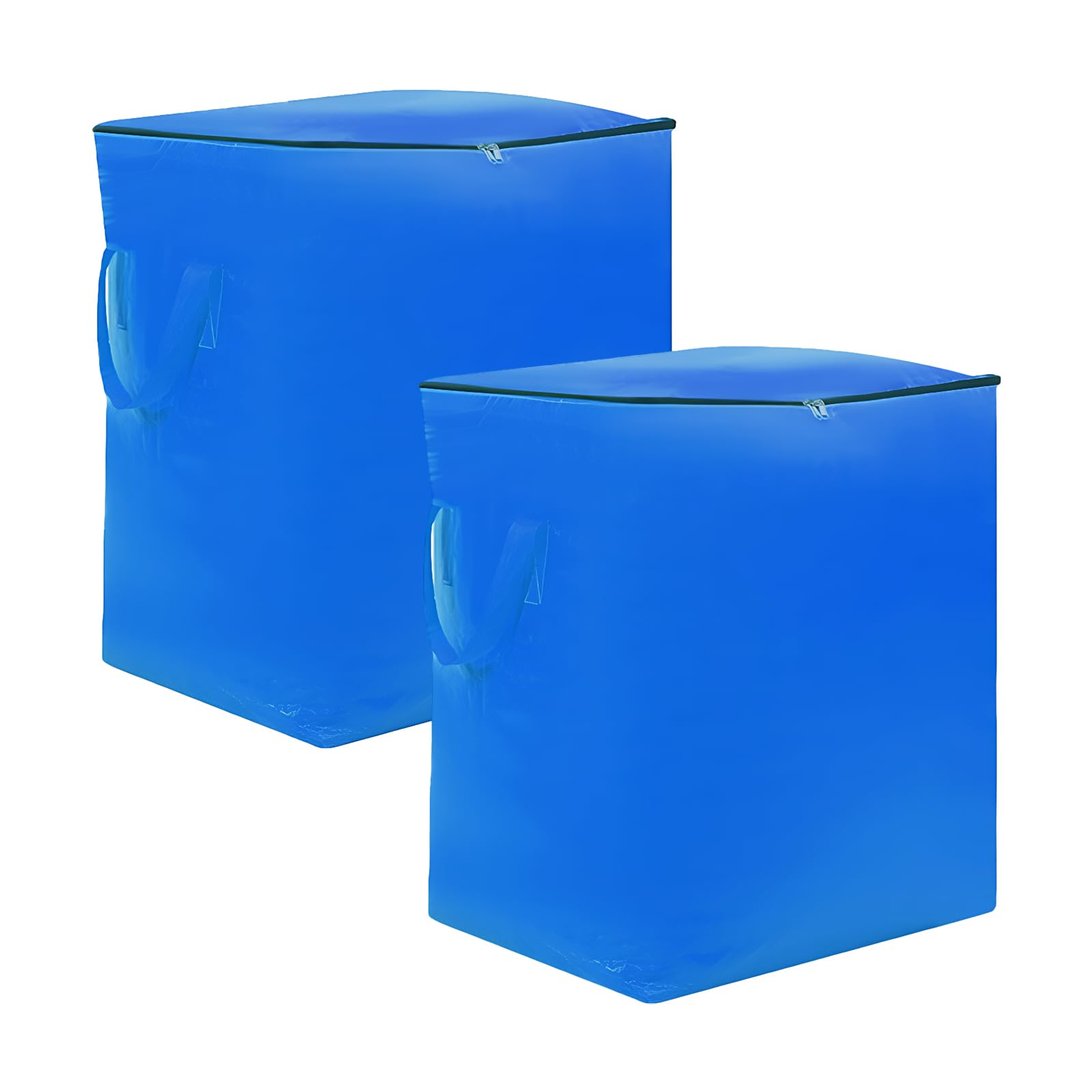 Bolsas de mudanza Extra Grandes, 2 Piezas 240L Bolsas para Guardar Ropa, 50 * 60 * 80cm Bolsa Almacenaje Ropa, con Cremallera y Asas Resistentes, Bolsa Impermeable para Mudanzas
