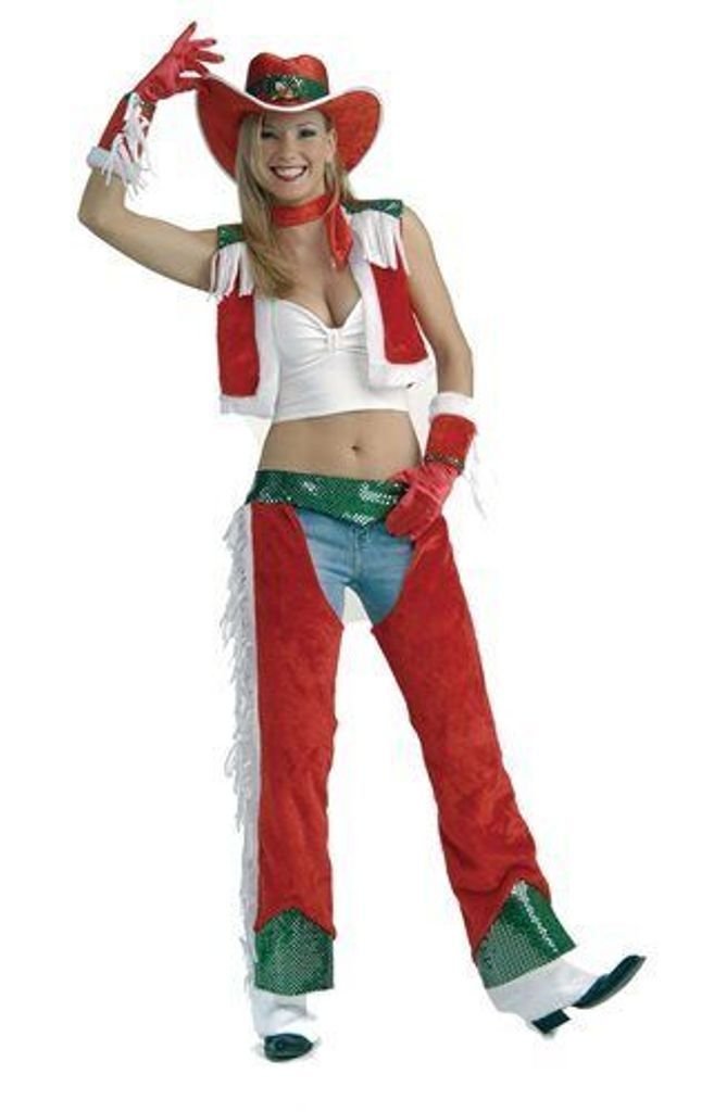 Amazon.com: Forum Novelties Women's Sexy Christmas Cowgirl Costume, Multi,  Standard : Clothing, Shoes \u0026 Jewelry