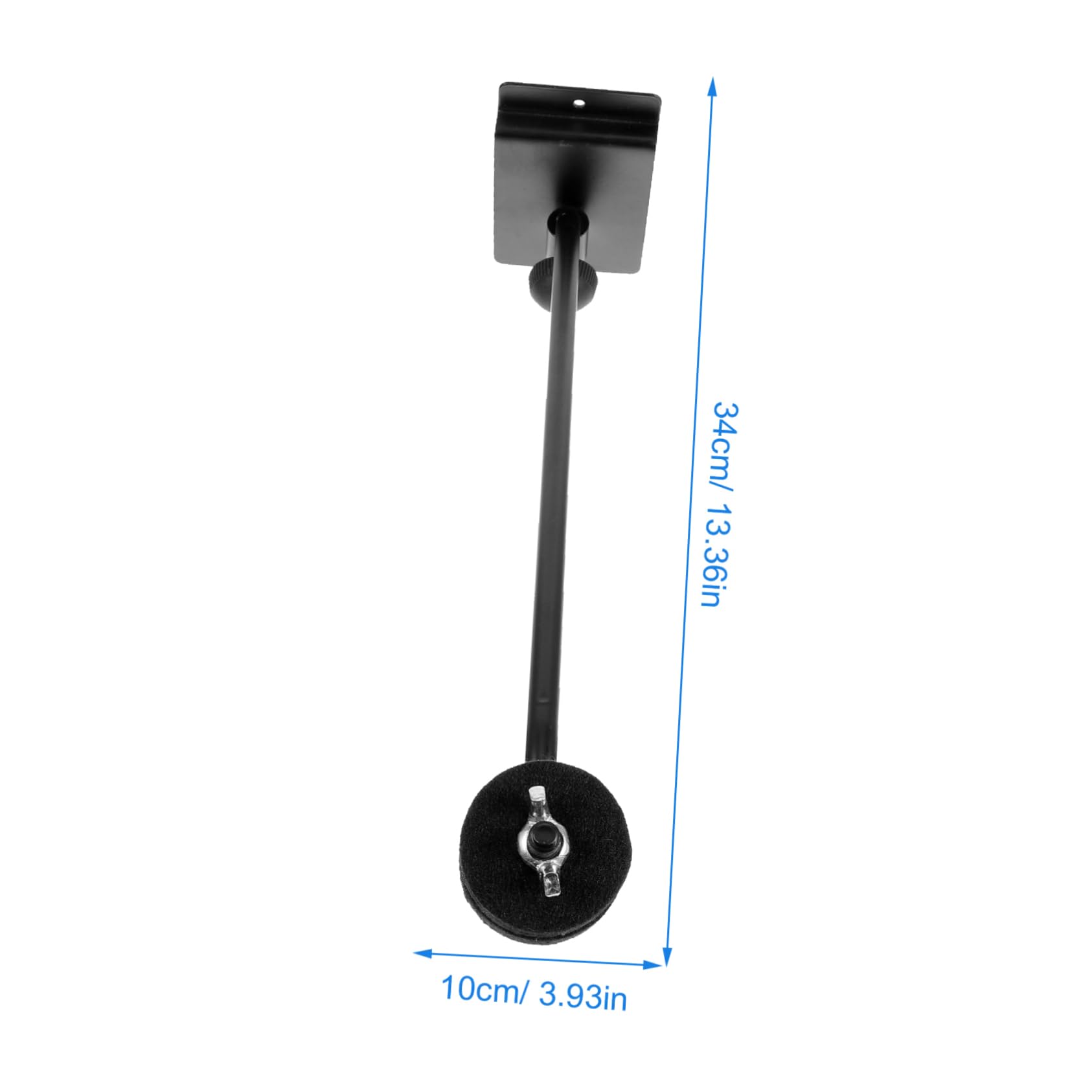 Soporte de Exhibición de Platillos de Hierro Negro para Cymbals de 8-22 Pulgadas, Resistente y Protector, Adecuado para Colgar y Mostrar Platillos de Percusión
