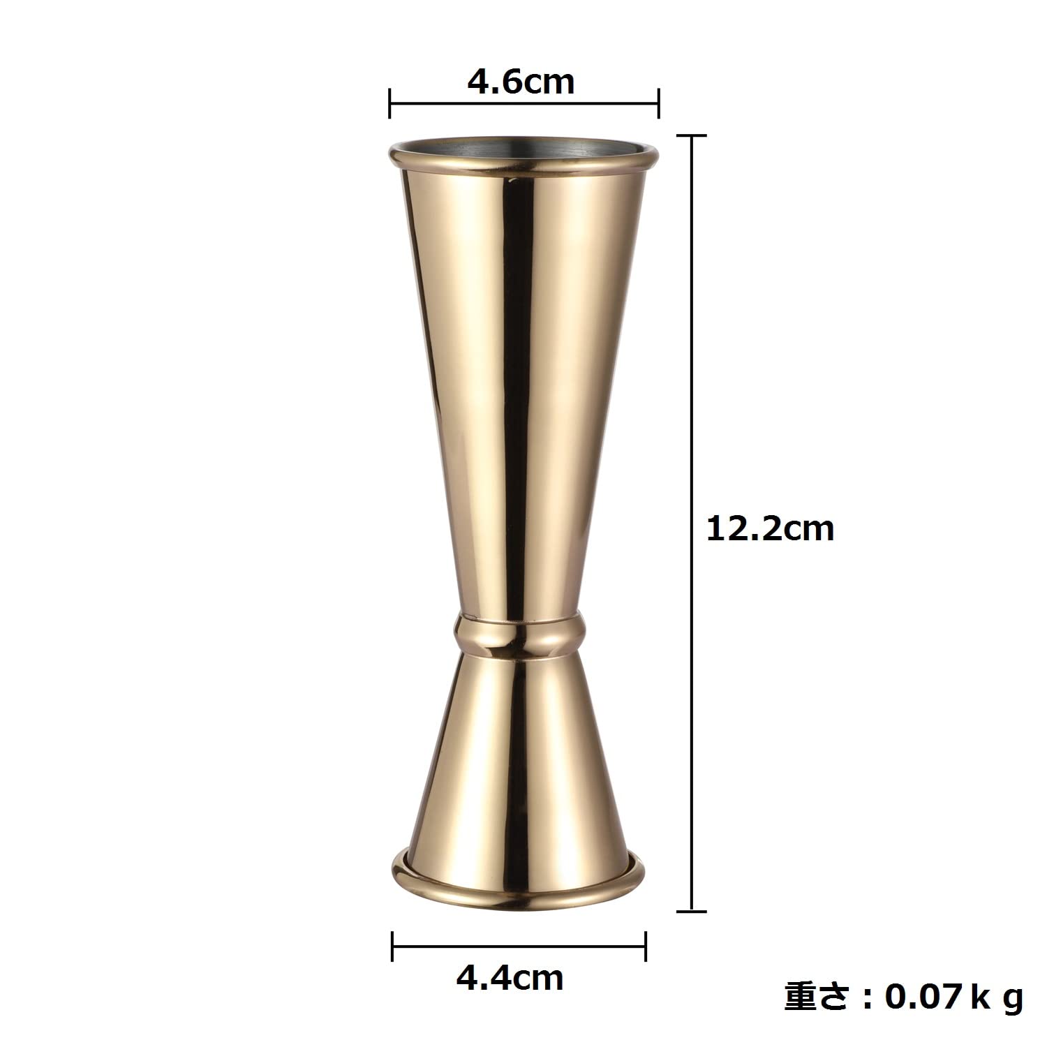 Amazon | ジガーカップ 30ml/60ml(1oz/2oz) カクテル メジャーカップ 