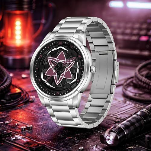 Image of Branded Men's Sport Quartz Watch Ninja Wheel Dial 360 Rotating Casual Fashion Stainless Steel Alloy Mens & Boy's Luxury Metal Gift Creative Watch