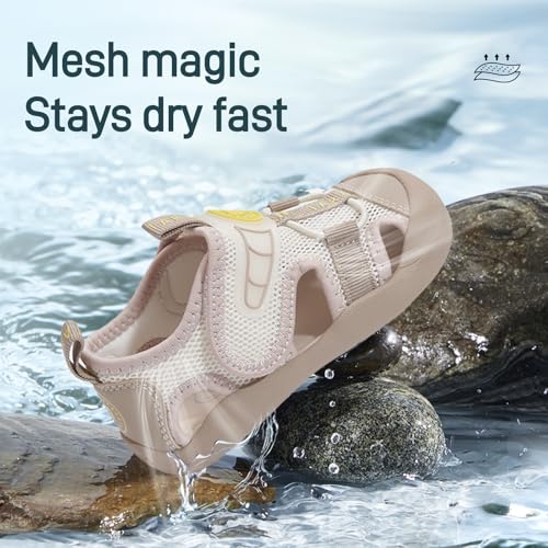Image of TARANIS Boys Girls Outdoor Sport Sandals Closed Toe Water Beach Hiking Lightweight Athletic Summer Shoes