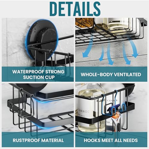 Taili Suction Cup Shower Caddy 2 Pack thumb #1