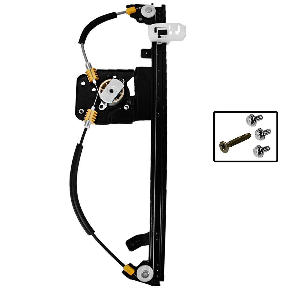Partsline Mécanisme avec Moteur et Temic de Lève-Vitre Électrique Avant Gauche (côté conducteur) Version CONFORT compatible avec Modus/Grand Modus (2004-2012) - 8200335242 8200748377
