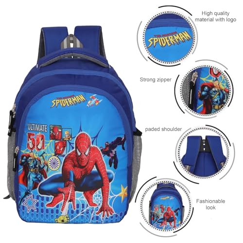 Image of 30L School Bag Plush Backpack, Cartoon Print Backpack, Preschool Bags for Boys & Girls (3-7 Years) for Nursery to 2nd Class Kids - Lightweight, Padded Straps