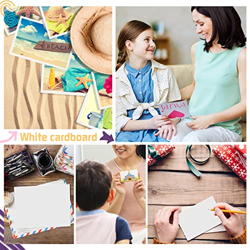 Prudiut 5783 100 Pack 4X6 Cardstock Paper, 80Lb White Blank Index Cards Thick Paper Heavyweight Cardstock thumb #5