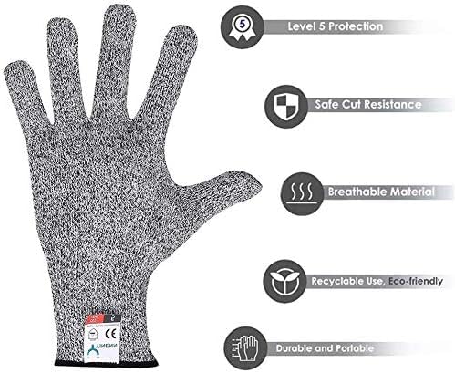 Unity Brand Safety Industrial Gloves Anti Cut Resistant Level 5 Protection With Elastic Hand Fitting Heavy Duty Working Gloves (Free Size, Grey, 1 Pair) - Image 2 thumbnail