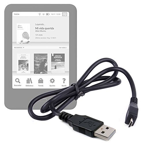 DURAGADGET Práctico Cable Micro USB De Sincronización De Datos para Libro electrónico BQ Cervantes 3 (Novedad 2016) - 6