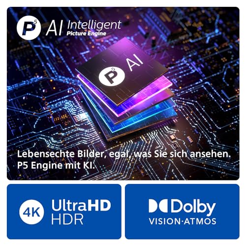 Philips Ambilight 77OLED809 4K OLED Smart TV - 77-Zoll Display mit P5 AI Perfect Picture Ultra HD, Dolby Vision und Dolby Atmos Sound - Funktioniert mit Alexa und Google Sprachassistent – Bild 5
