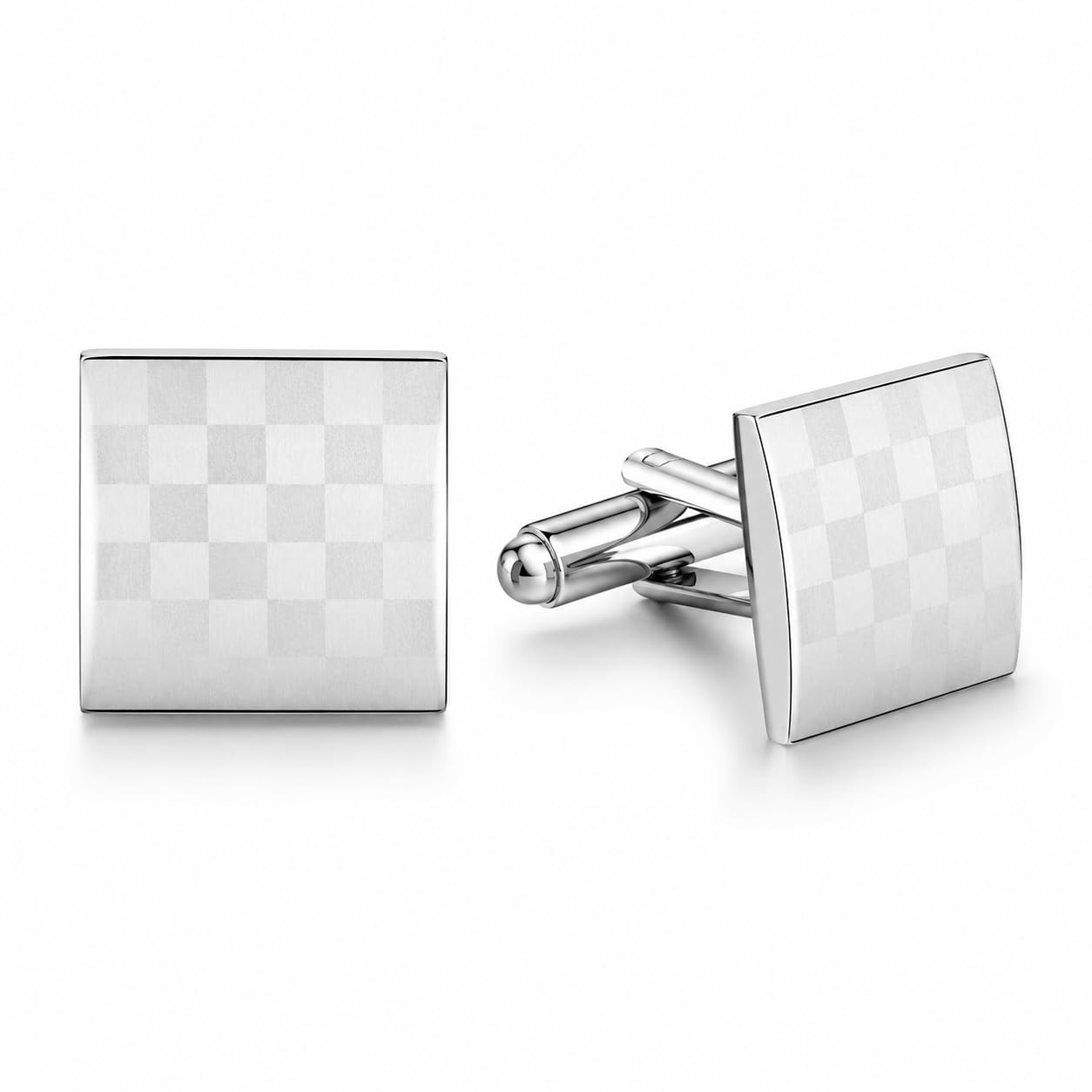 piercing 2Pcs Cuff Links for Men, Cufflinks For Men Formal, Geometric Pattern-picture-32