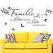 Produktbild Grandora Wandtattoo Spruch Familie ist wo Leben beginnt I schwarz (BxH) 100 x 46 cm I Wohnzimmer Flur Sticker Aufkleber Wandsticker Wandaufkleber W5440