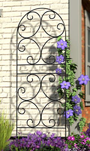BestNest-Panacea-84401-Scroll-Trellises-Black-72-H-Pack-of-2 BestNest Panacea 84401 Scroll Trellises Black 72 H Pack of 2