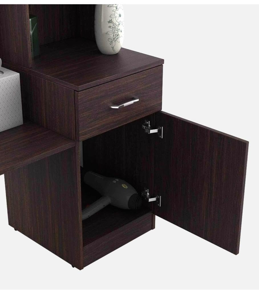 CASPIAN Furniture Dressing Table with Mirror for Bedroom | Bedroom Vanity Table | Dresser | Storage (Rainforest Dark) 2