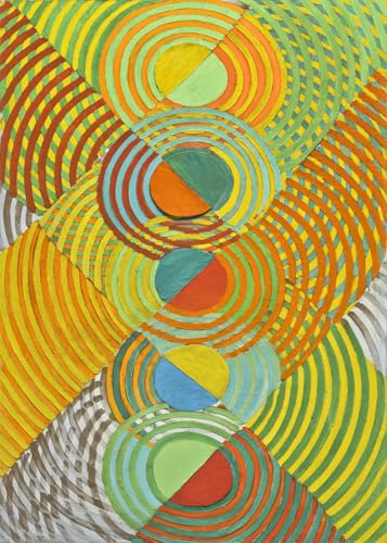 Estampes de Robert Delaunay sur toile de qualité supérieure, format 50x70cm vibrant