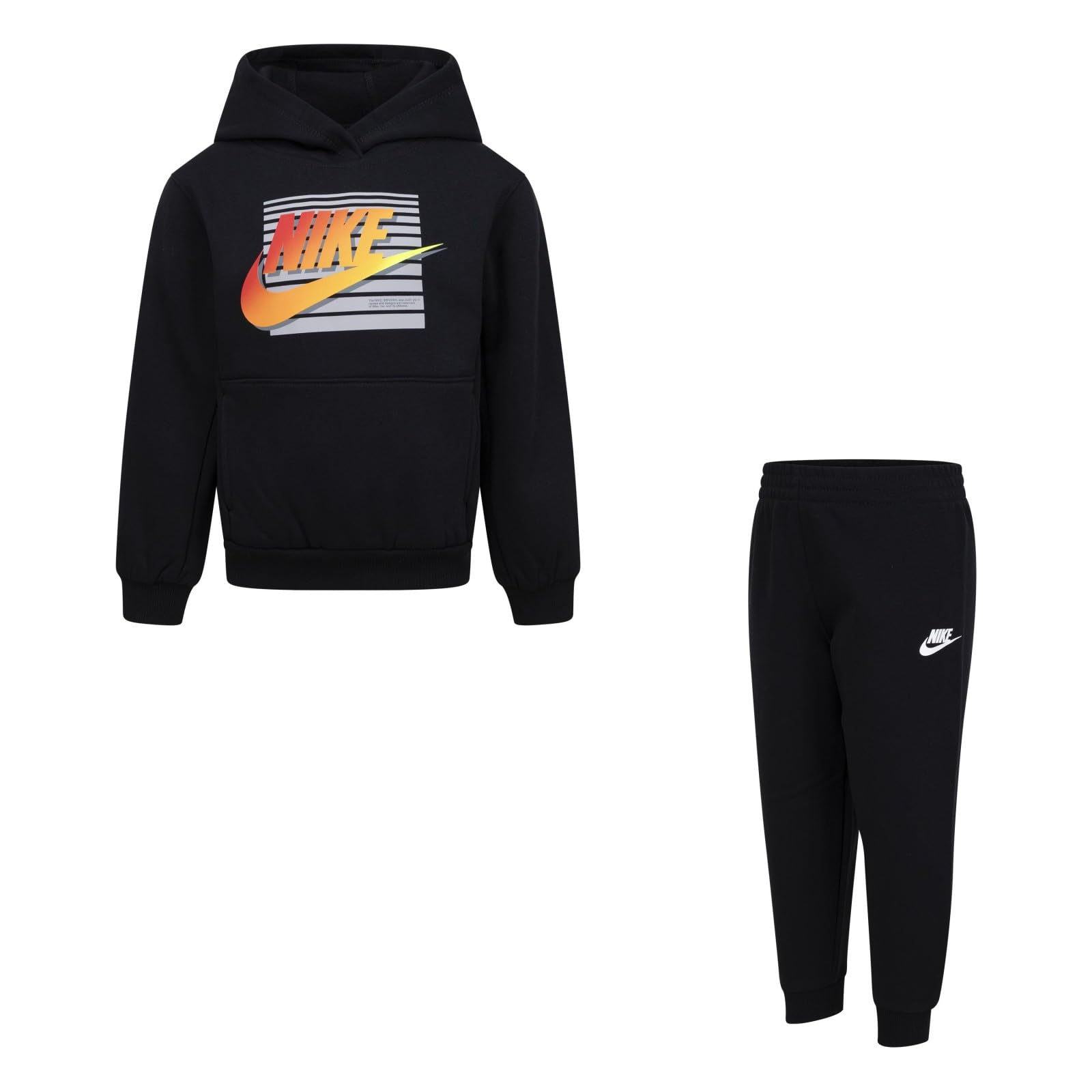 Nike Boys Black Nsw Gradient Futura Tracksuit In - 2 - 3 Yrs